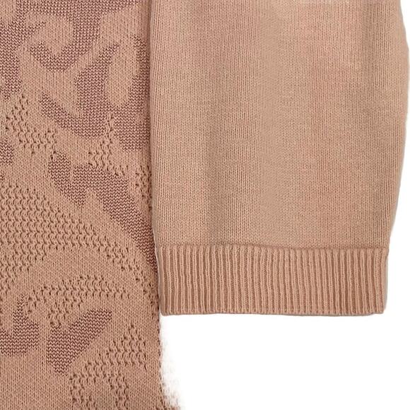 Chico's Petal/Blush Pink Long Open Cardigan, Duster Floral Jacquard Tapestry L - Picture 8 of 15